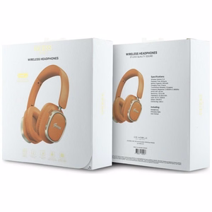 Juhtmevabad kõrvaklapid Guess ENC Rectangle Metal Script, oranžid