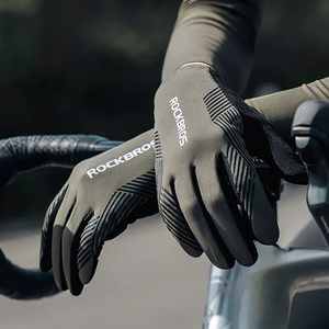Rockbros 16110006002 shock-absorbing cycling gloves size M - green and black