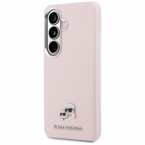 Karl Lagerfeld ümbris Saffiano KC Metal Logo MagSafe Samsung Galaxy S26 roosa