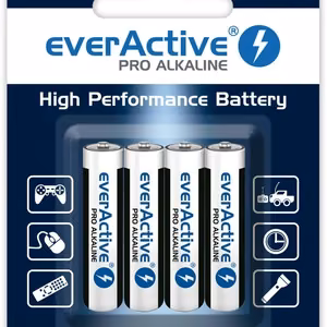 Aluselised akud AAA / LR03 everActive Pro - 4 tk. (blisterpakend)