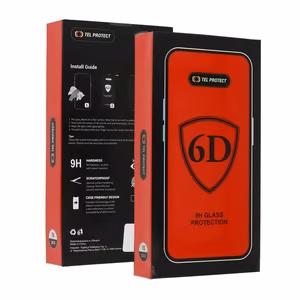 Tel Protect Full Glue 6D karastatud klaas iPhone 14 Pro Max, must
