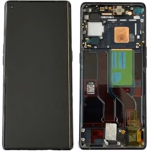 LCD ekraan Oppo Reno5 Pro 5G puuteekraani ja raamiga must originaal (kasutatud, klass C)