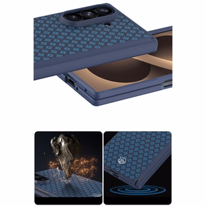 Benks Magnetic Armor Grid Pro Grand Combo ümbris (C.K.FL.SA.BE.C051) Samsung Galaxy Z Fold 8 Ultra mudelile, sinine