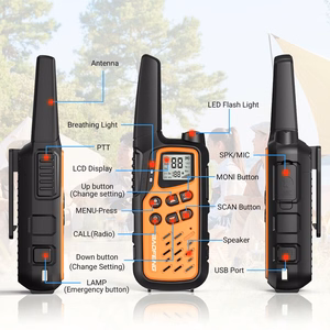 Baofeng BF-T25E raadiosaatjate komplekt, 2 tk, oranžid