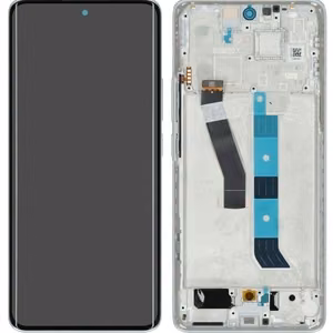 Xiaomi Poco M8 5G originaalne hõbedane ekraanimoodul puutepaneeli ja raamiga (hoolduspakend)
