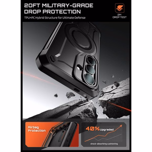 Supcase Unicorn Beetle Pro Mag MagSafe 2-komplektne ümbris Samsung Galaxy S26+ Plus jaoks - must