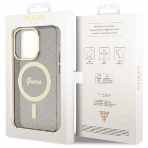 Guess GUHMP14XHCMCGK iPhone 14 Pro Max 6.7" must/must hardcase Glitter kuldne MagSafe