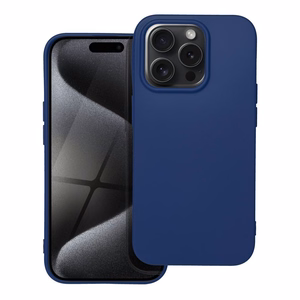 SOFT Ümbris jaoks IPHONE 15 Pro tumesinine