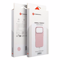Ümbris jaoks iPhone 15 PRO MAX Forcell F-Protect Raam Premium ühilduv koos Magsafe roosa