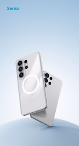 Benks Magnetic Crystal Ümbris (A050) for Samsung Galaxy S26 Ultra läbipaistev