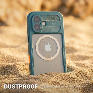 Crong Seal Cover IP68 veekindel ümbris seadmele iPhone 16 Pro, meresinine