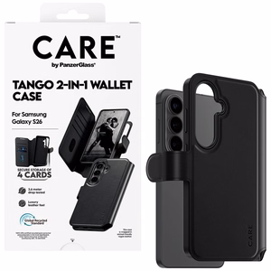 CARE by PanzerGlass Tango 2in1 Wallet ümbris Samsung Galaxy S26 - must