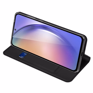 DUX DUCIS wallet ümbris SKIN PRO jaoks SAMSUNG A55 must