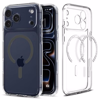 SPIGEN ümbris ULTRA HYBRID MAG compatible with MagSafe jaoks IPHONE 17 Pro Max clear graphite