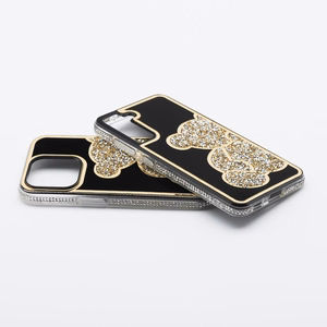 TEDDY BEAR Ümbris jaoks IPHONE 14 Pro kuldne