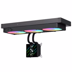 Gamemax CPU Liquid Cooler GLACIER 360 LCD BK Black