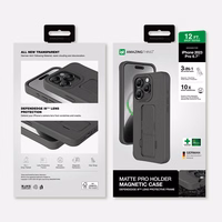 Amazing Thing Matte Pro Mag Ümbris 12FT IP156.7PMPBK jaoks Iphone 15 Pro Max must