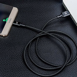 USB Cable Wozinsky "WUC-L2B" Black "Lightning" 200cm