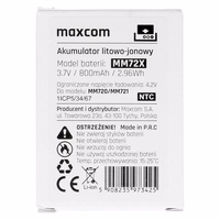 Originaal aku Maxcom MM720/MM721 - 800mAh (lahtiselt)