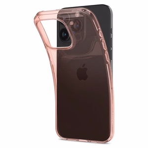 Spigen Crystal Flex Ümbris jaoks iPhone 15 Pro Max - roosa/läbipaistev