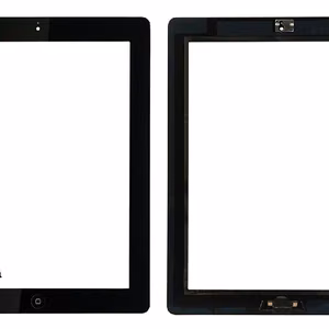 Puuteekraan iPad 2 must koos Home nupu ja hoidjatega HQ