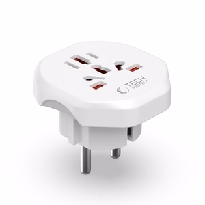 Tech-Protect Universal Travel Adapter to EU - valge