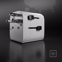 SBS universal travel adapter - EU 2xUSB-A - valge