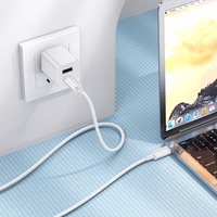 Borofone Kaabel BX112 Lemon - Type C to Type C - PD 60W 1 metre valge