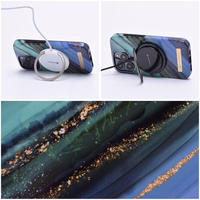 Ümbris jaoks iPhone 15 PLUS Forcell F-Protect Mirage compatible with Magsafe jade marble