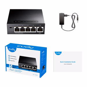Cudy GS105 коммутатор Gigabit Ethernet 10/100/1000 чёрный