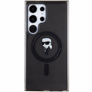 Karl Lagerfeld IML Ikonik MagSafe Ümbris jaoks Samsung Galaxy S24 Ultra - must