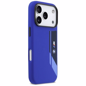 BMW M Silicon Vertical Logo MagSafe Ümbris jaoks iPhone 17 Pro - Navy sinine