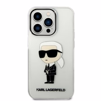 Karl Lagerfeld Ikonik Karl ümbris jaoks iPhone 14 Pro Max - läbipaistev