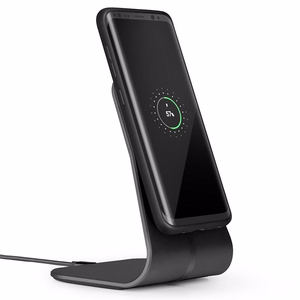 Настольная подставка XVIDA Fast Charging для беспроводной зарядки Samsung Quick Charge 2.0, чёрная