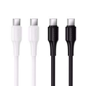 Kaabel USB C to USB C Hoco 3A 60W 1 m X120 valge