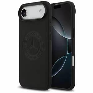 Mercedes Leather Vintage Logo MagSafe Ümbris jaoks iPhone Air - Must
