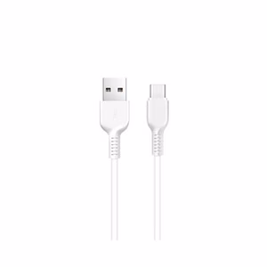 Kaabel USB A to USB C Hoco 2,4A 1 m X20 valge