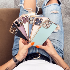 Lighting Color Case Samsung Galaxy A73 5G Gold Frame Gel Cover Sinine kate