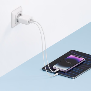 Cuktech A19 30W USB-A + USB-C Wall Charger - White