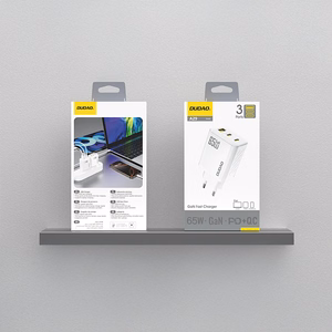 Dudao A29 65W GaN Wall Laadija 2 x USB-C + 1 x USB-A - valge
