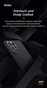 Benks Magnetic Armor Pro Kevlar Ümbris 600D (0041) jaoks Samsung Galaxy S24 Plus must