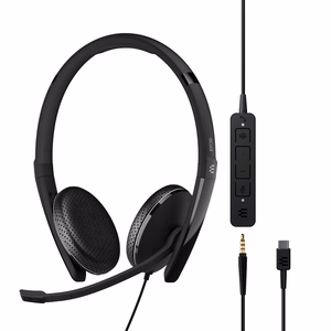 EPOS ADAPT 165T USB-C II kõrvaklapid mustad