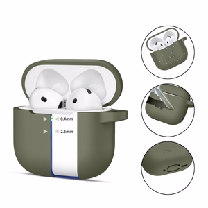 Tech-Protect Silicone Hook Ümbris jaoks AirPods 4 - roheline