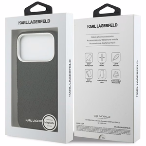 Karl Lagerfeld FW Stamped Karl MagSafe Ümbris jaoks iPhone 17 Pro - must