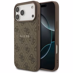 Guess 4G Ring Classic Logo MagSafe Ümbris jaoks iPhone 17 Pro Max - Brown