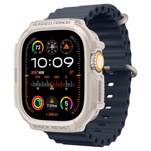 Spigen Rugged Armor Ümbris jaoks Apple Watch Ultra 1 / 2 (49mm) - Beige