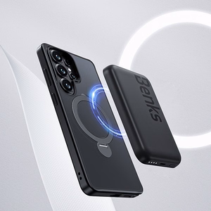 Benks Magnetic Mist ümbris koos statiiviga (A050) Samsung Galaxy S26 Ultra mustale telefonile