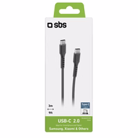 SBS TECABLETCC3M USB-C - USB-C 3m Kaabel - must