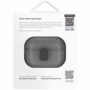 Uniq Glase Pro Ümbris jaoks AirPods Pro 2 - Must