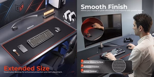 Large Gaming Mouse Pad koos Stitched Edges 800x300